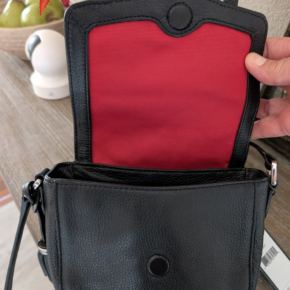 Ralph Lauren Black Leather Crossbody Bag - Picture 8 of 9